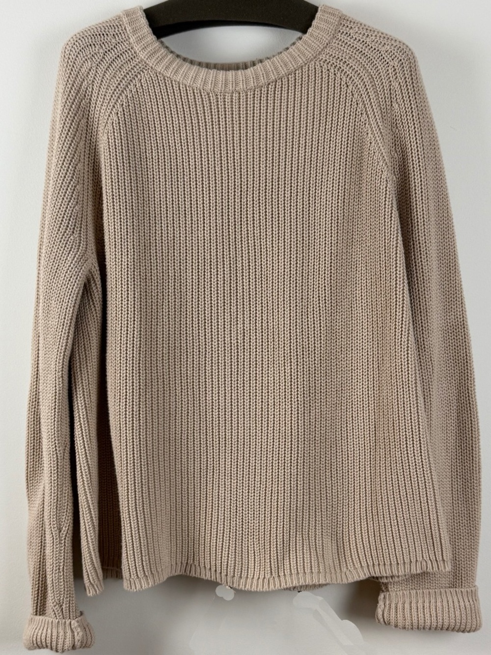 Jenni Kayne Tan Cotton Sweater Size Large